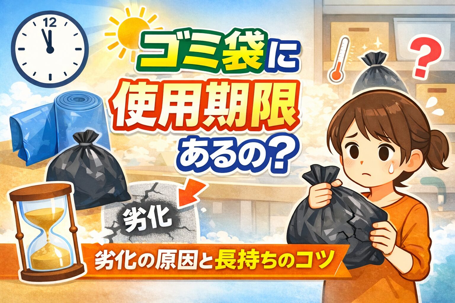 ゴミ袋に使用期限はある？未開封・開封後の目安や長持ちさせる保存方法！