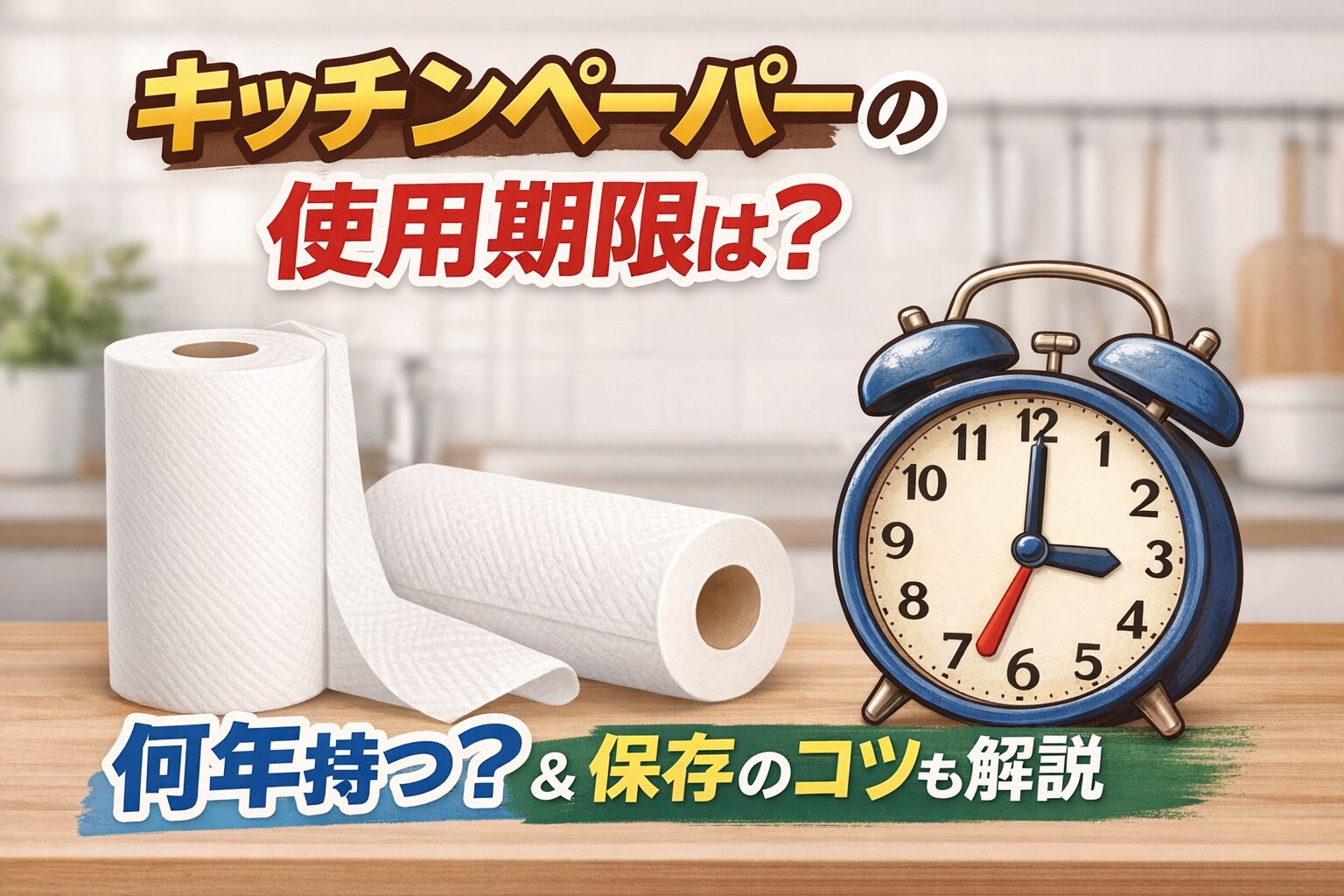 キッチンペーパーの使用期限は？何年持つ？長持ちさせる保存方法も解説！